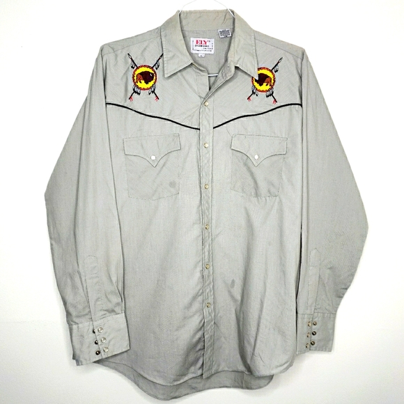 Ely Diamond Other - ELY DIAMOND Buffalo Spear Buttonup VINTAGE
